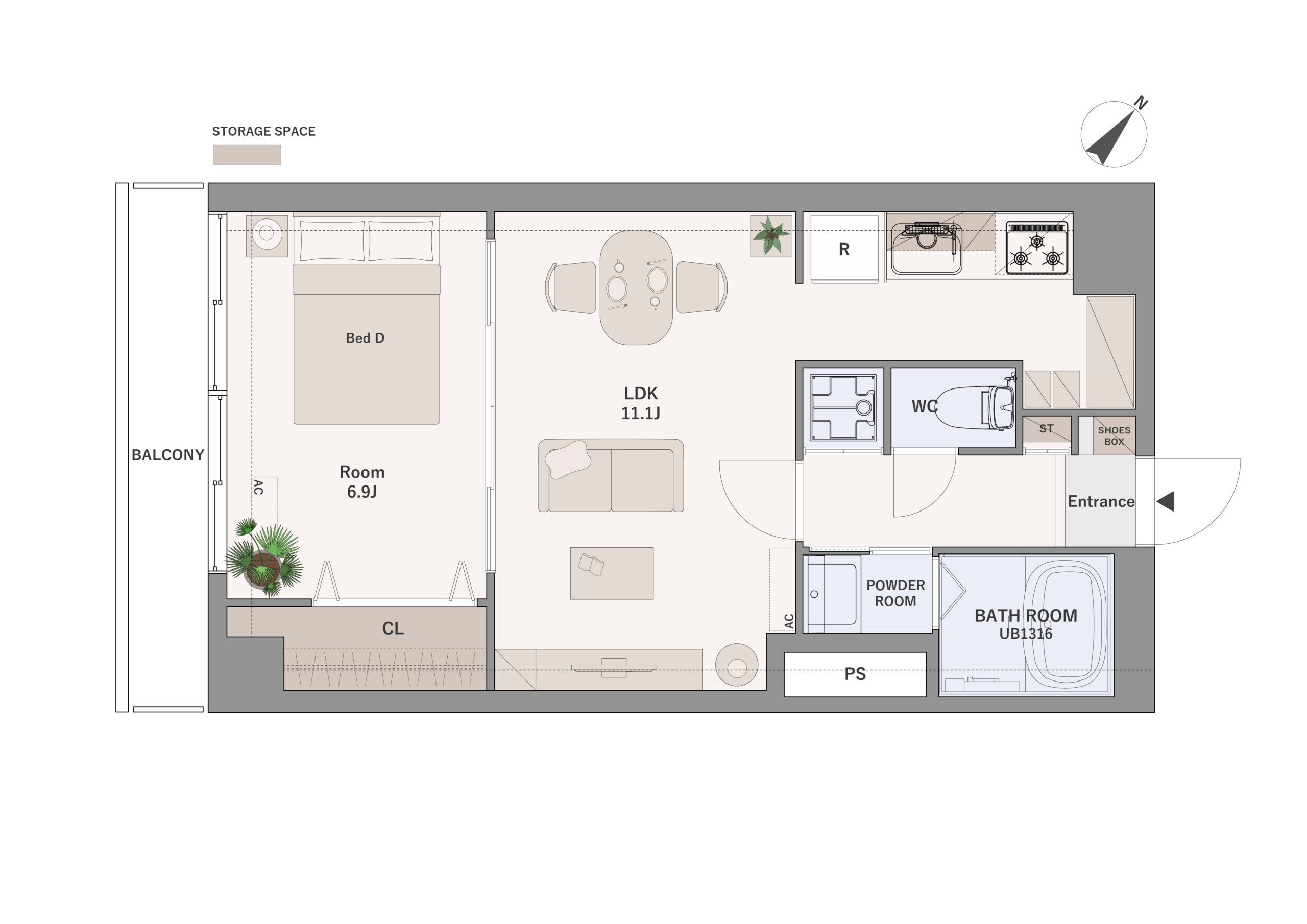 サンパークマンション千代田 705号室の写真2